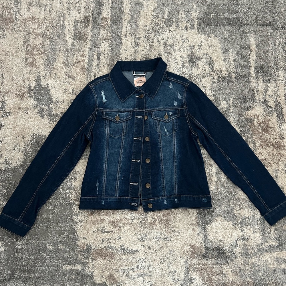Royals Distressed Jean Jacket size S